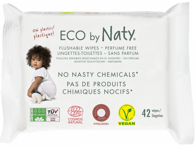 Салфетки влажные Naty смываемые, 42 шт. 1-00208628_1