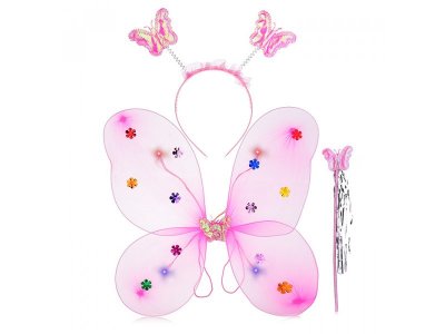 Набор карнавальный Снеговичок Крылья светящиеся в ассорт. 100383709