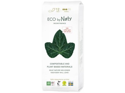 Прокладки урологические Eco by Naty Normal 3 капли, 12 шт. 1-00383722_1