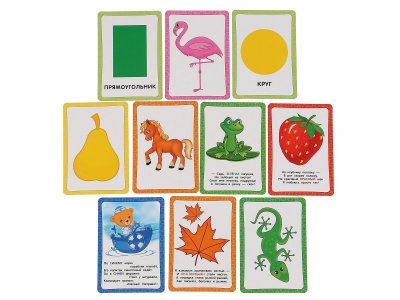 Карточки развивающие Умные игры Формы и цвета О.Б.Колесникова, 36 штук 1-00355558_6