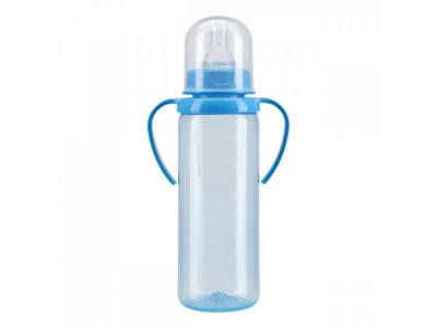 Бутылочка Курносики для кормления с ручками и силиконовой соской молочной, 250 мл 1-00210184_11