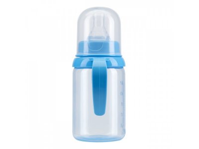 Бутылочка Курносики для кормления с ручками и силиконовой соской молочной, 125 мл 1-00210185_9