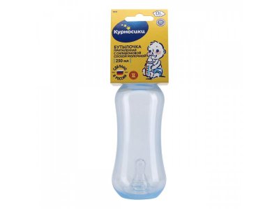 Бутылочка для кормления Курносики с силиконовой соской молочной, 250 мл 1-00383898_6