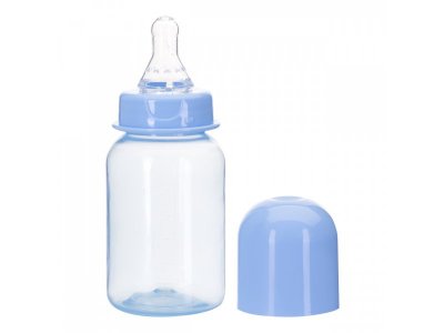 Бутылочка Курносики полипропиленовая цветная, с силиконовой соской, 125 мл 1-00170927_7