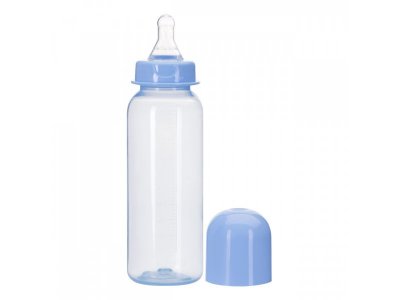 Бутылочка Курносики полипропиленовая цветная, с силиконовой соской, 250 мл 1-00170928_7