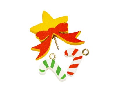 Новогодний набор Bondibon Деревянная ёлочка 3D с игрушками, высота 17,5 см 1-00384004_15