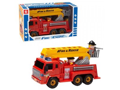Набор игровой Daesung Toys Пожарная машина с двумя фигурками 1-00071588_1
