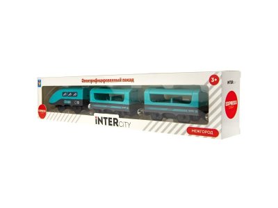 Железная дорога 1Toy InterCity Express электропоезд Межгород, 3 вагона 1-00384803_3
