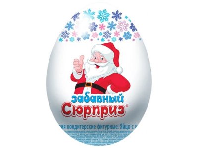 Яйцо с игрушкой Сладкая Сказка Забавный сюрприз новогодний, 20 г 1-00385361_1
