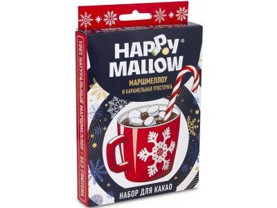 Набор для какао Сладкая Сказка Happy Mallow маршмеллоу и карамельная тросточка 35 г 1-00385362_1