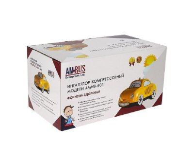 Ингалятор компрессорный Amrus Машинка Формула здоровья 1-00385531_2