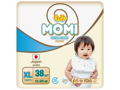 Подгузники-трусики Momi Ultra Care XL (12-20 кг) 38 шт. 1-00385544_1
