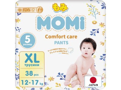 Подгузники-трусики Momi Comfort Care XL (12-17 кг) 38 шт. 1-00385547_1