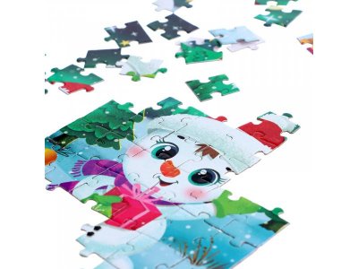 Пазл в ёлочном шаре Puzzle Time Весёлый снеговичок 54 элемента 1-00384830_3