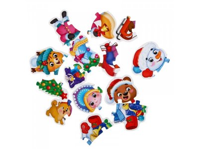 Макси-пазлы с глазками Puzzle Time Помощники Дедушки Мороза 1-00384836_3