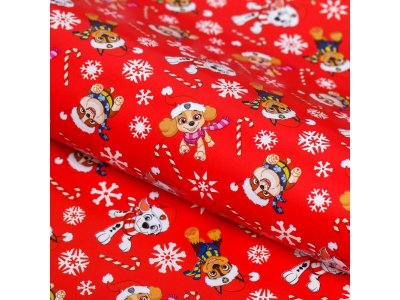 Бумага упаковочная Paw Patrol Щенячий патруль С Новым Годом! 70*100 см 1-00384844_1