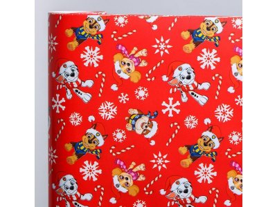 Бумага упаковочная Paw Patrol Щенячий патруль С Новым Годом! 70*100 см 1-00384844_2