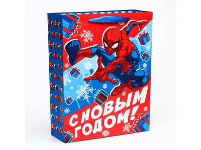 Пакет подарочный Marvel Человек-паук С новым годом! 31*40*11,5 см 1-00384845_3