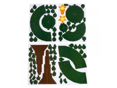 3D Конструктор из пенокартона Unicon Елочка, со светодиодной гирляндой, 67 деталей 1-00384908_2