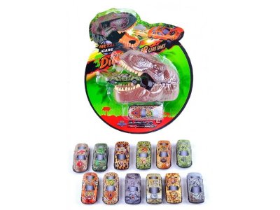 Набор игровой Qunxing Toys Машинки Пасть динозавра, 2 шт. 1-00254677_1