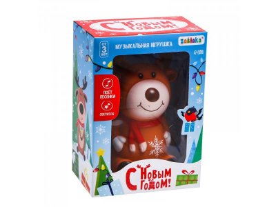 Игрушка музыкальная Zabiaka С новым годом Олень звук, свет 1-00384162_5