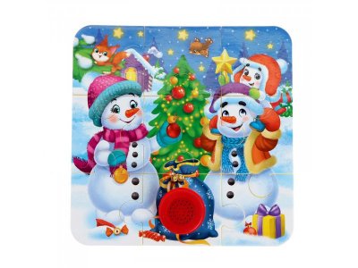Пазл с музыкальным чипом Puzzle Time Снеговики 1-00384189_2