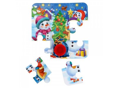 Пазл с музыкальным чипом Puzzle Time Снеговики 1-00384189_3