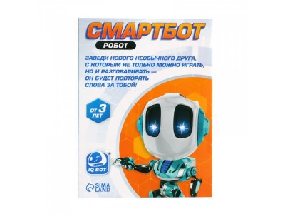 Робот IQ Bot Смартбот, реагирует на прикосновение, свет/звук 1-00385780_6