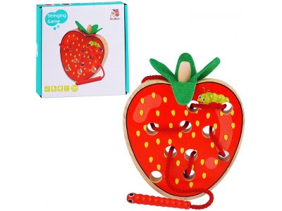 Игрушка Щепочка Шнуровка Клубничка 1-00385851_1