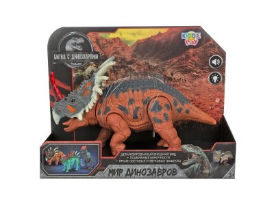Игрушка KiddiePlay Фигурка динозавра - Трицератопс, свет/звук 1-00385885_5