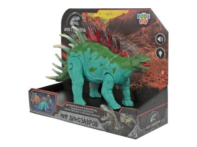 Игрушка KiddiePlay Фигурка динозавра - Стегозавр, свет/звук 1-00385886_4