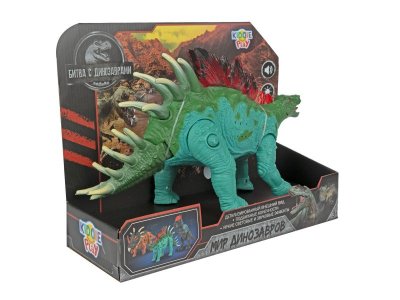 Игрушка KiddiePlay Фигурка динозавра - Стегозавр, свет/звук 1-00385886_7