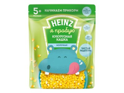 Каша Heinz Я пробую молочная кукурузная с 5 месяцев 180 г 1-00386213_1