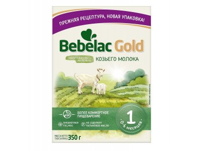 Смесь молочная Bebelac Gold 1 на основе козьего молока с 0 месяцев, 350 г 1-00386218_1