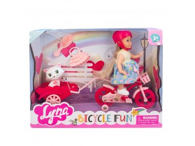 Набор игровой Shantou Yisheng Кукла Милана на велосипеде 1-00386169_2