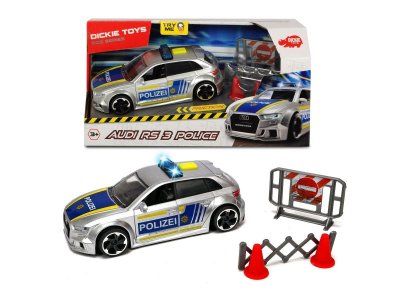 Машина Dickie Toys Полицейская машинка Audi RS3 фрикционная, свет/звук акс., 15 см 1-00356360_4