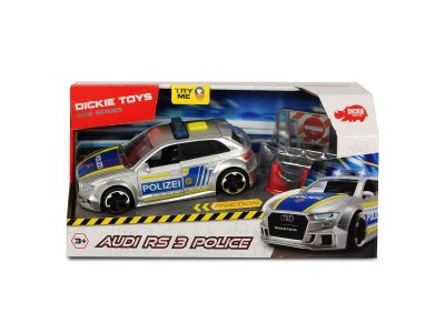 Машина Dickie Toys Полицейская машинка Audi RS3 фрикционная, свет/звук акс., 15 см 1-00356361_3