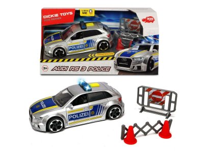 Машина Dickie Toys Полицейская машинка Audi RS3 фрикционная, свет/звук акс., 15 см 1-00356361_4