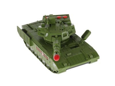 Модель Технопарк Армата Танк Т-14 с пушкой, пластик, свет, звук, инерц., 21 см 1-00368185_1