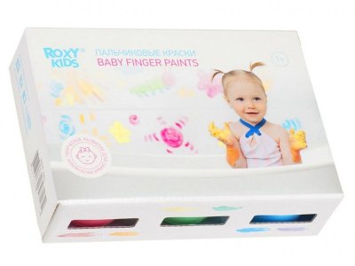 Краски пальчиковые Roxi Kids 6 цветов по 60 мл + обучающая брошюра 1-00386240_8