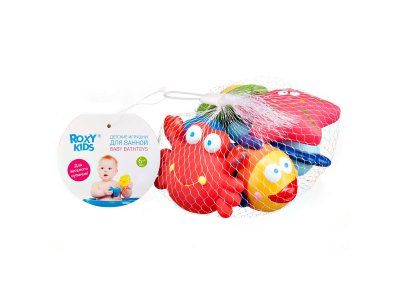 Набор игрушек для ванной Roxy-Kids Морские обитатели, 6 шт. 1-00345698_17