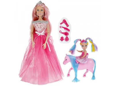 Кукла София с дочерью на лошадке и с аксессуарами, 29 см 1-00386312_1