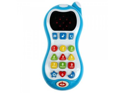 Игрушка УМка ТМ Телефон с Led экраном Синий Трактор 100 стихов, песен, звуков 1-00386352_1