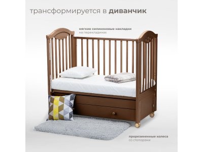 Кровать детская Nuovita Lusso swing продольный маятник 1-00278222_7