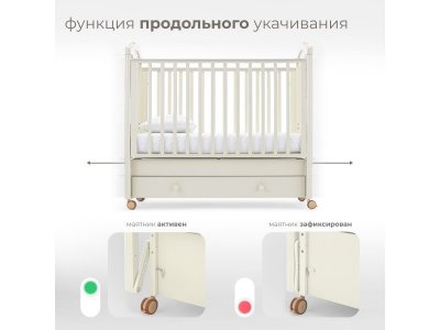 Кровать детская Nuovita Lusso swing продольный маятник 1-00278223_5