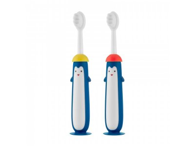 Зубная щетка для детей Roxy-Kids Пингвин ультрамягкая, 10000 щетинок, 2 шт. 1-00387794_3