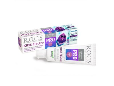 Зубная паста Rocs Pro Kids Electro, 45 г 1-00265256_1