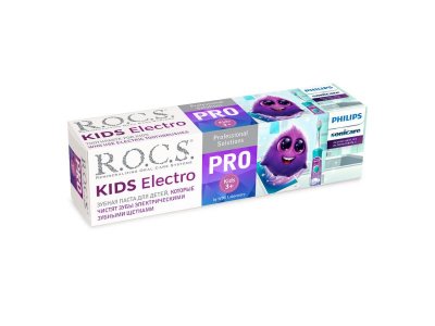 Зубная паста Rocs Pro Kids Electro, 45 г 1-00265256_3