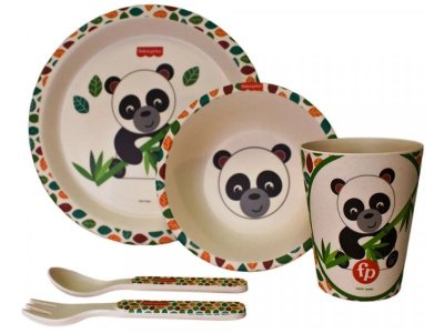Набор посуды из бамбука Fisher-Price Панда, 5 предметов 1-00387814_1