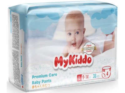 Подгузники-трусики Mykiddo Premium L (9-14 кг) 36 шт. 1-00387913_1